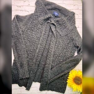 American Eagle Outfitters AEO Cozy Cardigan Sweater Oversized S Small Gray